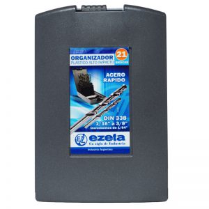 TCC - 1000 - Caja alto impacto 21 brocas pulgadas