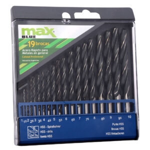 3351- 8135 - Juego de 19 Brocas MAX para Metal